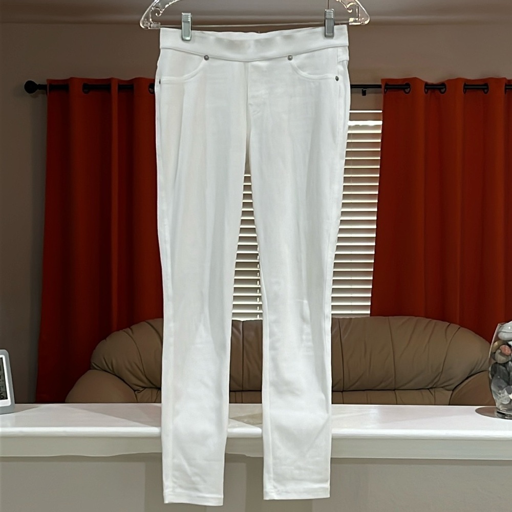 Simply Vera Wang Jeggings Pull On White Stretchy Waist Pants Size S